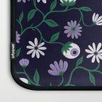 Dark Gothic Floral Garden Flowers and Eyes Creepy Halloween Laptop Sleeve Gallery Image 3