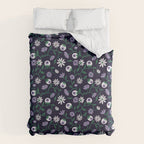Dark Gothic Floral Garden Flowers and Eyes Creepy Halloween Duvet Cover Gallery Image 6