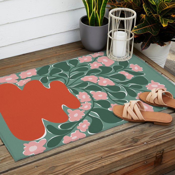 magic flower pot 3 Outdoor Rug Gallery Image 2