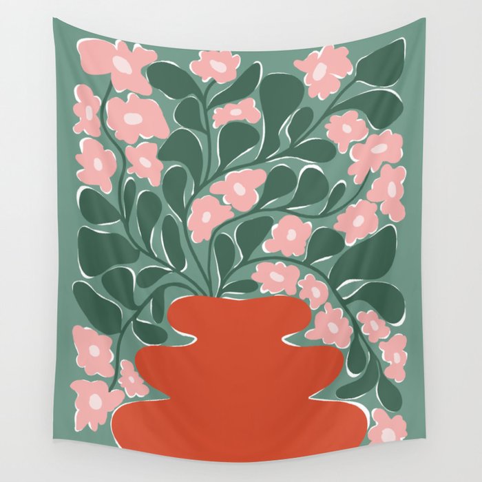 magic flower pot 3 Wall Tapestry Gallery Image 4