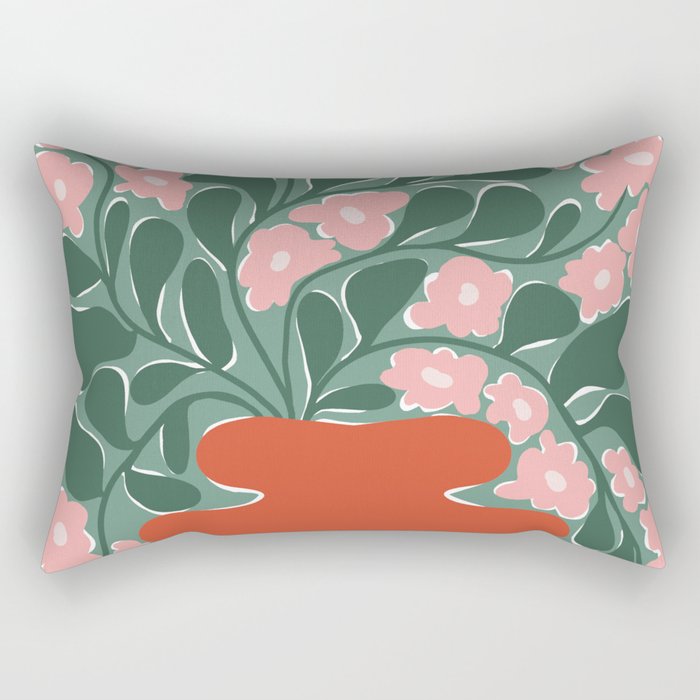 magic flower pot 3 Rectangular Pillow Gallery Image 2