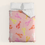 Pink Lobster Pattern Comforter Gallery Image 6