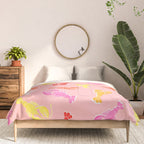 Pink Lobster Pattern Comforter Gallery Image 3
