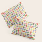 Colorful Checkered Swirl Pattern Pillow Sham Gallery Image 3