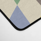 Colorful Checkered Swirl Pattern Desk Mat Gallery Image 4