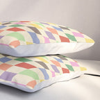Colorful Checkered Swirl Pattern Pillow Sham Gallery Image 3