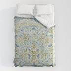 William Morris Wilhelmina Melsetter Indigo Light Blue Floral Duvet Cover Gallery Image 6