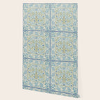 William Morris Wilhelmina Melsetter Indigo Light Blue Floral Wallpaper Gallery Image 2