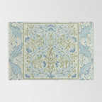 William Morris Wilhelmina Melsetter Indigo Light Blue Floral Rug Gallery Image 2