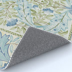 William Morris Wilhelmina Melsetter Indigo Light Blue Floral Rug Gallery Image 4
