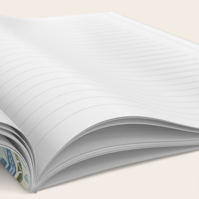 William Morris Wilhelmina Melsetter Indigo Light Blue Floral Notebook Gallery Image 2