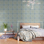 William Morris Wilhelmina Melsetter Indigo Light Blue Floral Wallpaper Gallery Image 3
