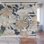 Modern Floral Wall Mural Gallery Image 1