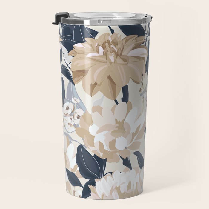 Modern Floral Travel Mug Gallery Image 3