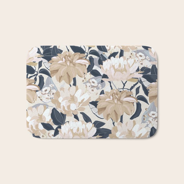 Modern Floral Bath Mat Gallery Image 1