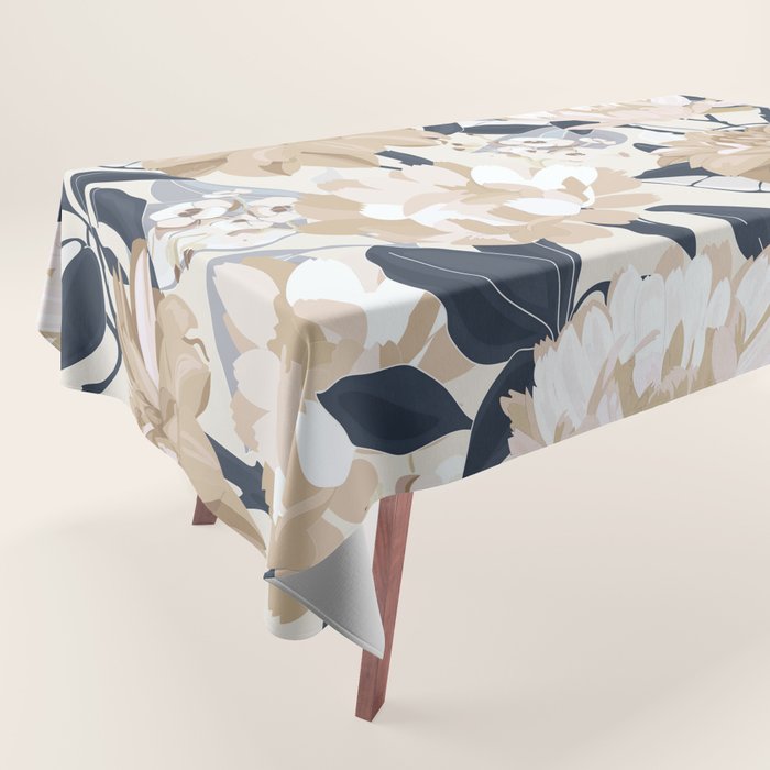 Modern Floral Tablecloth Gallery Image 1