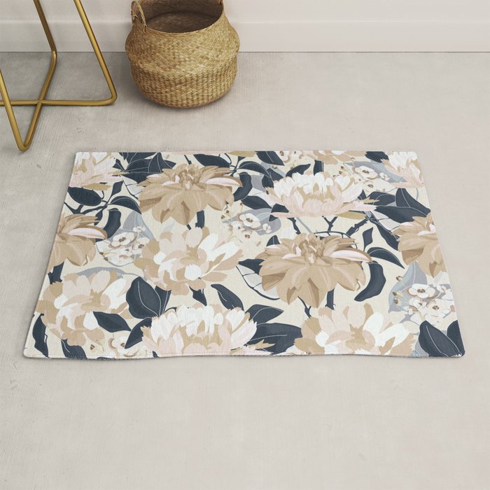 Modern Floral Rug Gallery Image 1