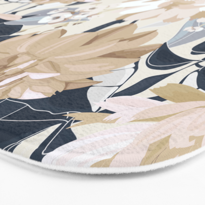 Modern Floral Bath Mat Gallery Image 3