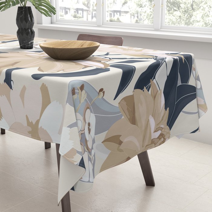 Modern Floral Tablecloth Gallery Image 3