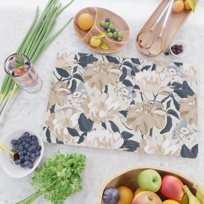 Modern Floral Cutting Board Gallery Image 2