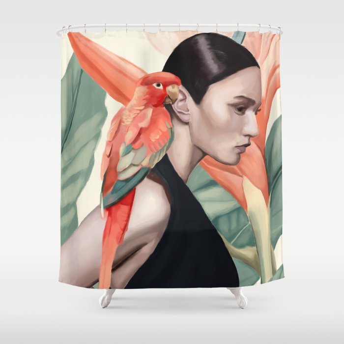 Tropic Song Shower Curtain Gallery Image 1