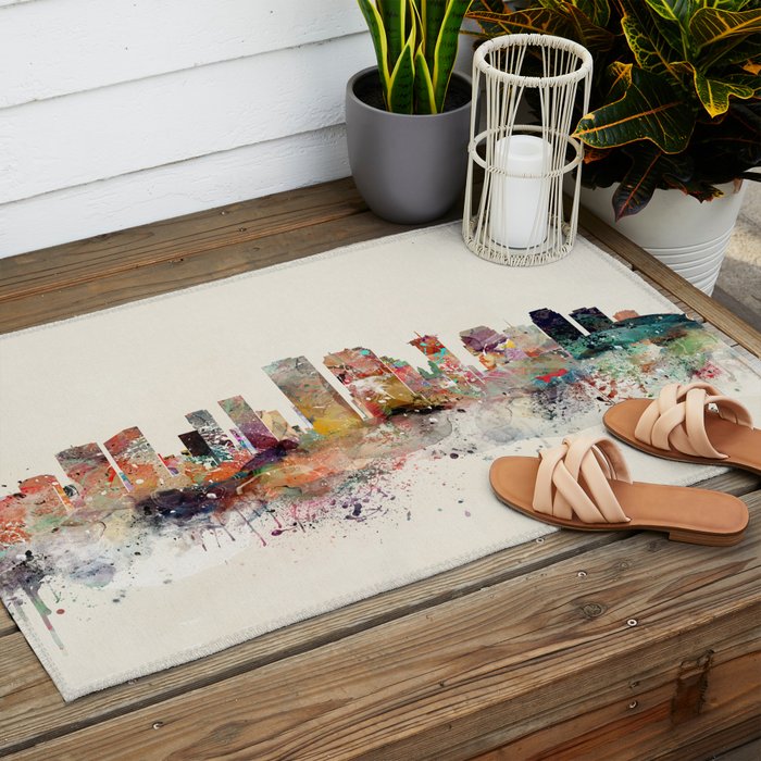 new orleans skyline Outdoor Rug Gallery Image 2