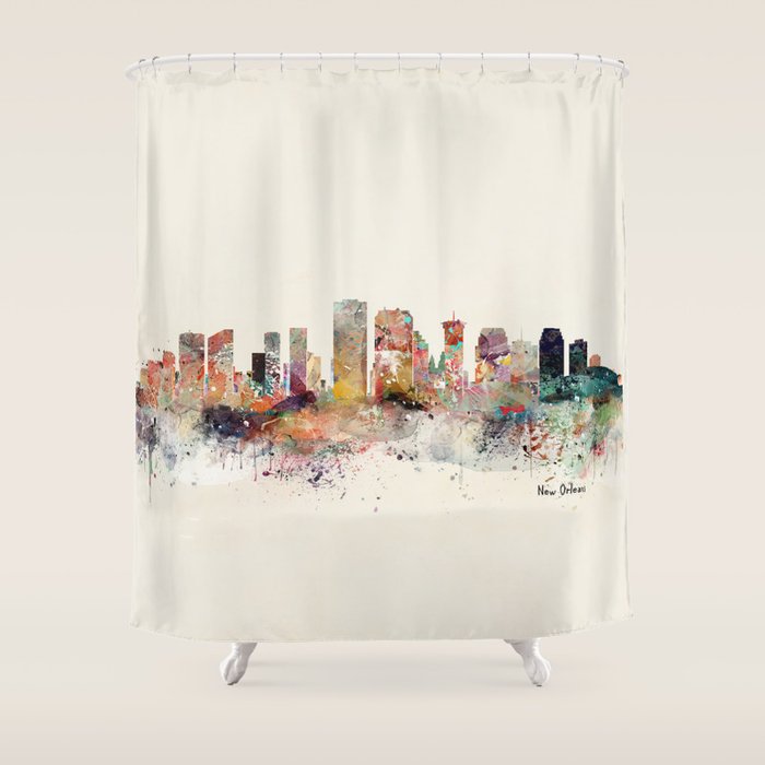 new orleans skyline Shower Curtain Gallery Image 1