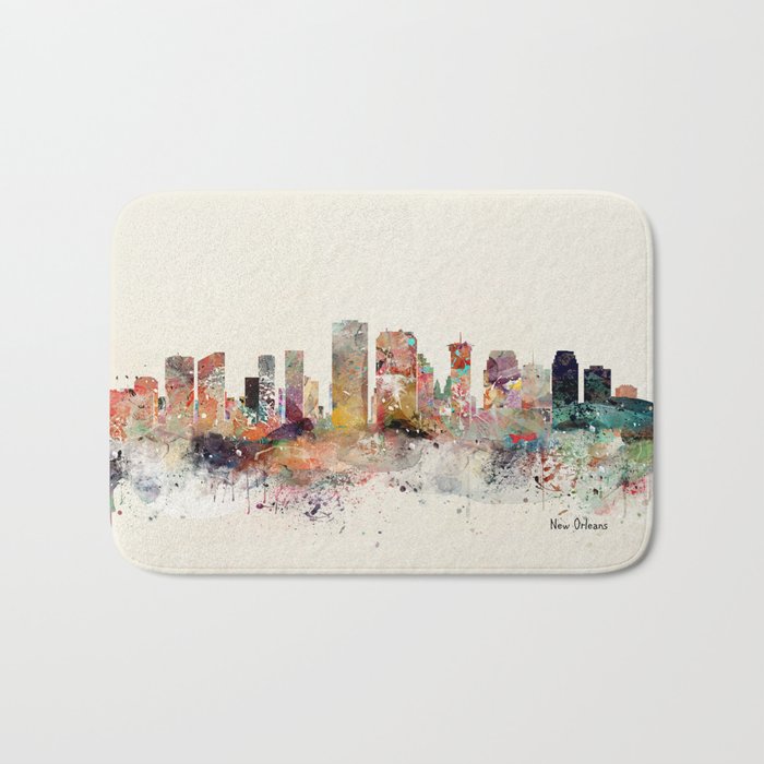 new orleans skyline Bath Mat Gallery Image 1