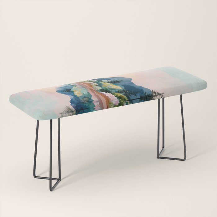Pastel Lake Reflections Bench Gallery Image 1