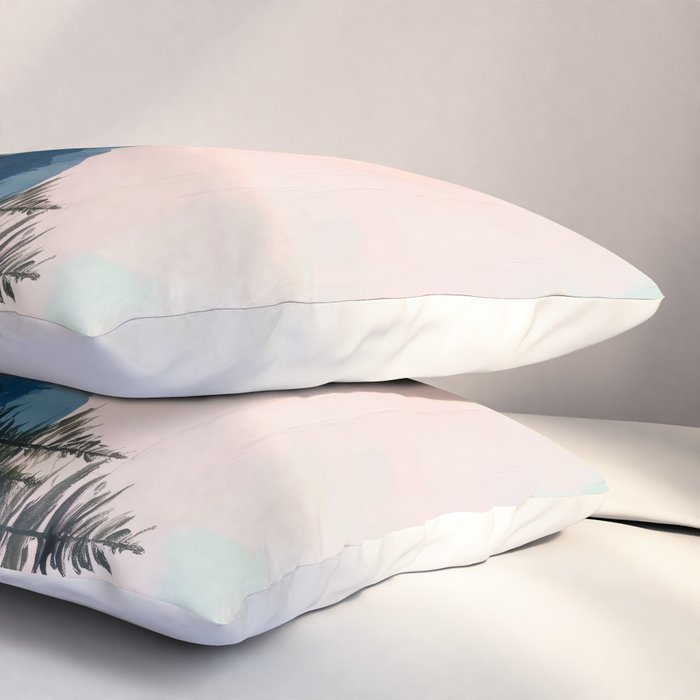 Pastel Lake Reflections Pillow Sham Gallery Image 3