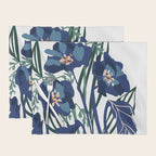 Wild flowers light â modern floral illustration Placemat Gallery Image 1