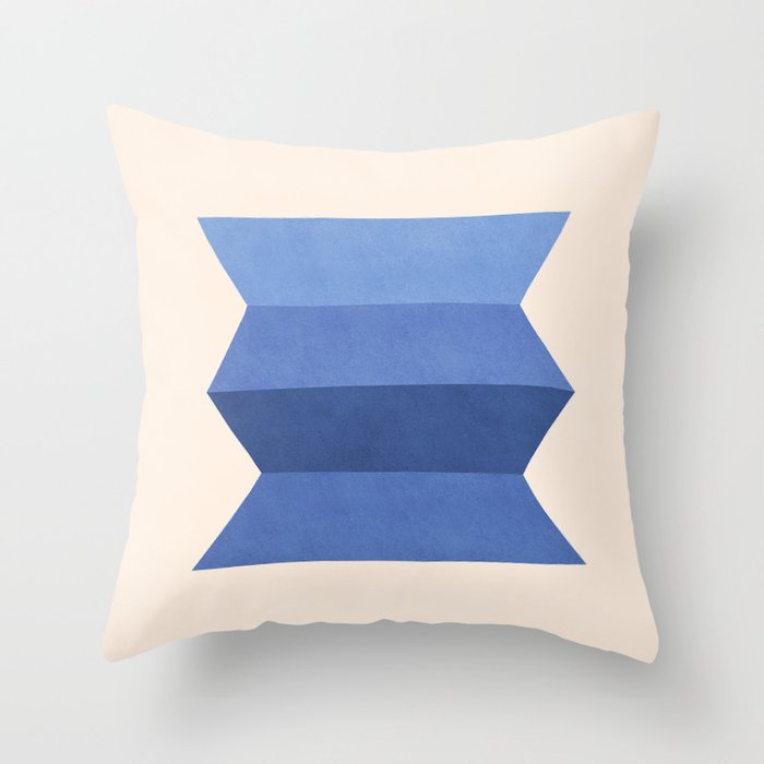 Geometric Vase - Blue Navy  Throw Pillow Gallery Image 6