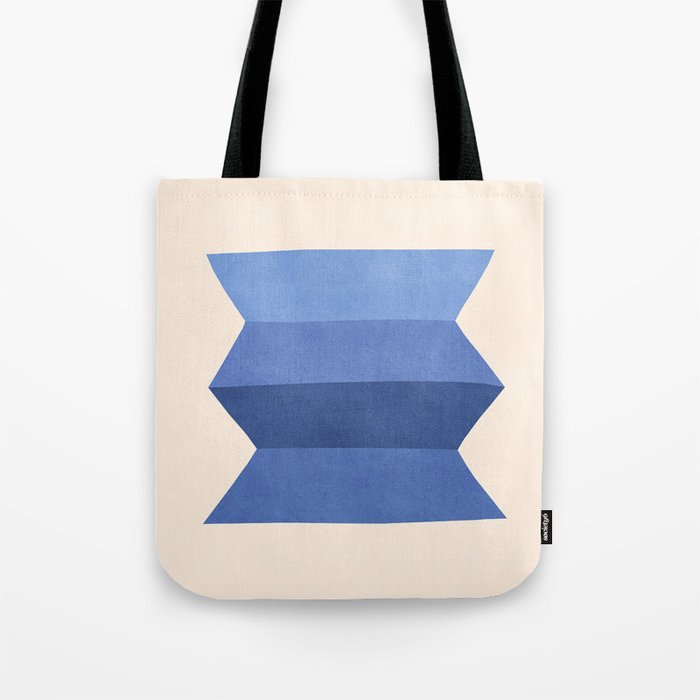 Geometric Vase - Blue Navy  Tote Bag Gallery Image 1