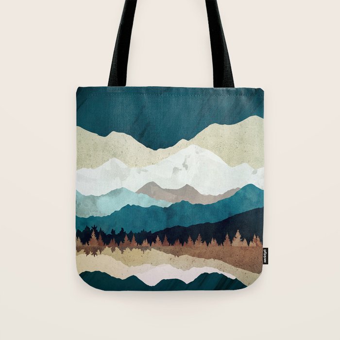 Fall Forest Night Tote Bag Gallery Image 1
