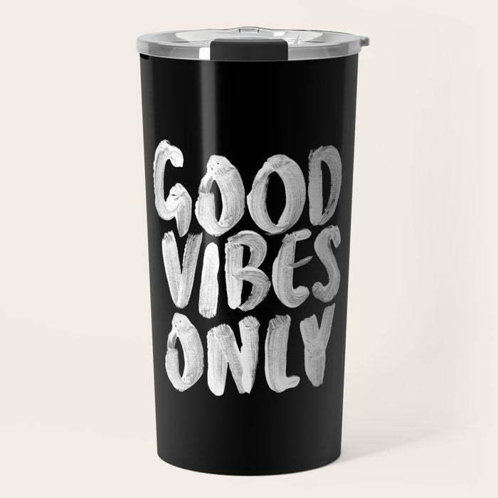 Good Vibes Only Travel Mug Gallery Image 1