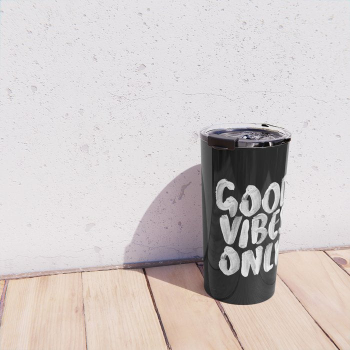 Good Vibes Only Travel Mug Gallery Image 4