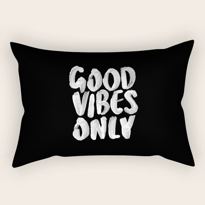 Good Vibes Only Rectangular Pillow Gallery Image 2