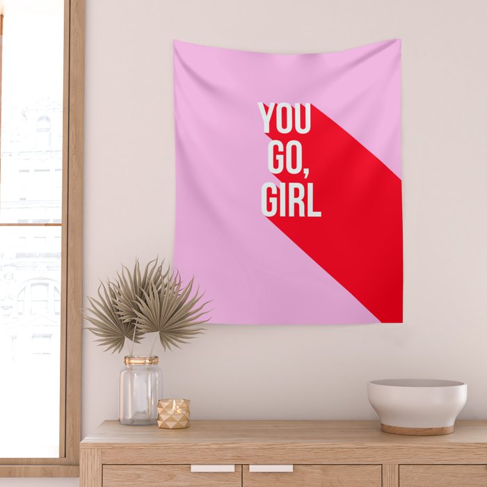 Girl Power - You go girl! Wall Tapestry Gallery Image 2