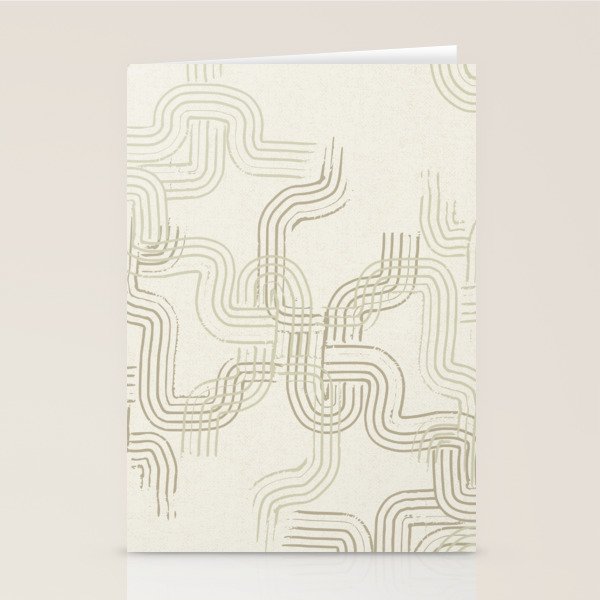 calming essentials traces neutral white Stationery Card Gallery Image 1