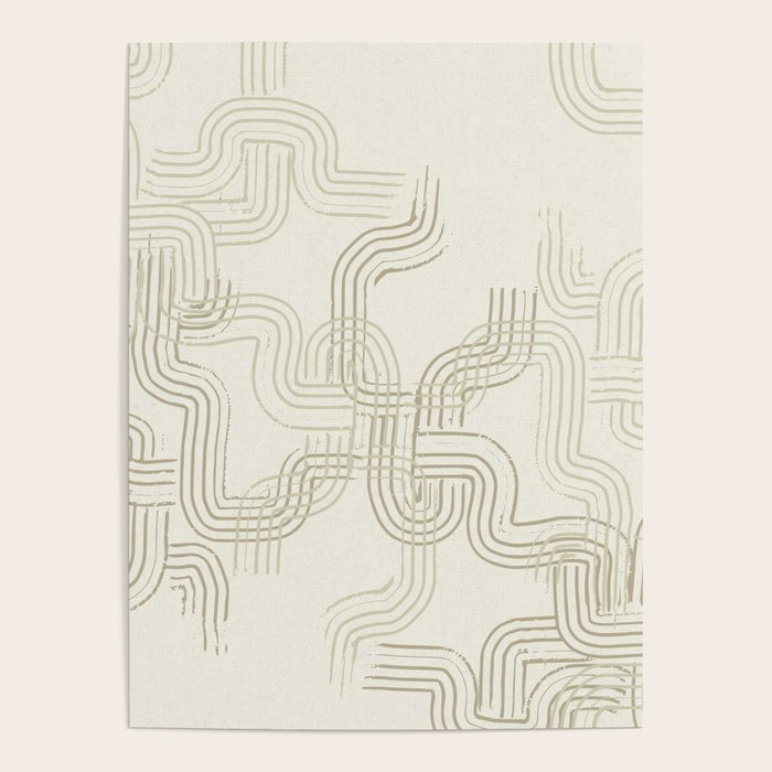 calming essentials traces neutral white Poster Gallery Image 4