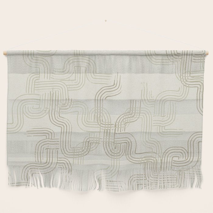 calming essentials traces neutral white Wall Hanging Gallery Image 1