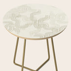 calming essentials traces neutral white Side Table Gallery Image 2