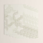 calming essentials traces neutral white Wrapping Paper Gallery Image 3