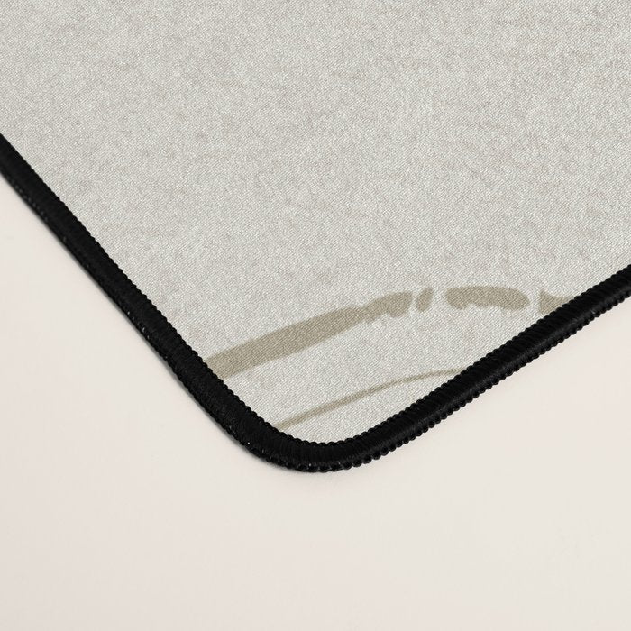 calming essentials traces neutral white Desk Mat Gallery Image 4