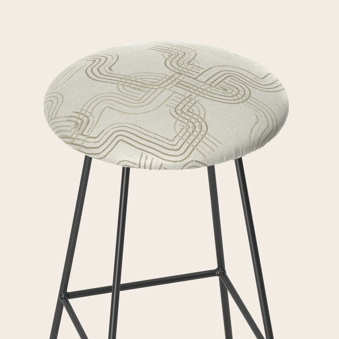 calming essentials traces neutral white Stool Gallery Image 2