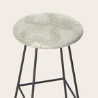 calming essentials traces neutral white Stool Gallery Image 2