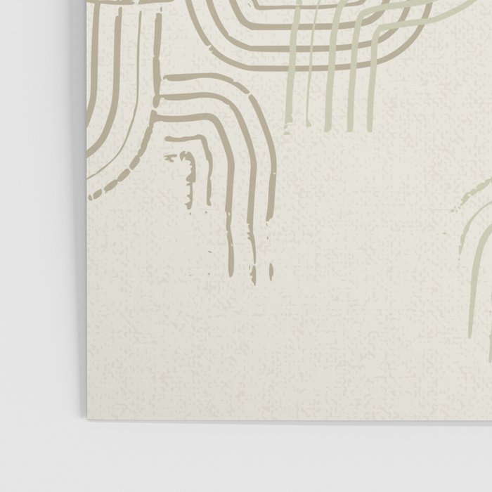calming essentials traces neutral white Poster Gallery Image 3