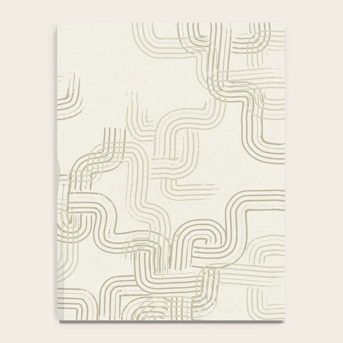 calming essentials traces neutral white Notebook Gallery Image 4