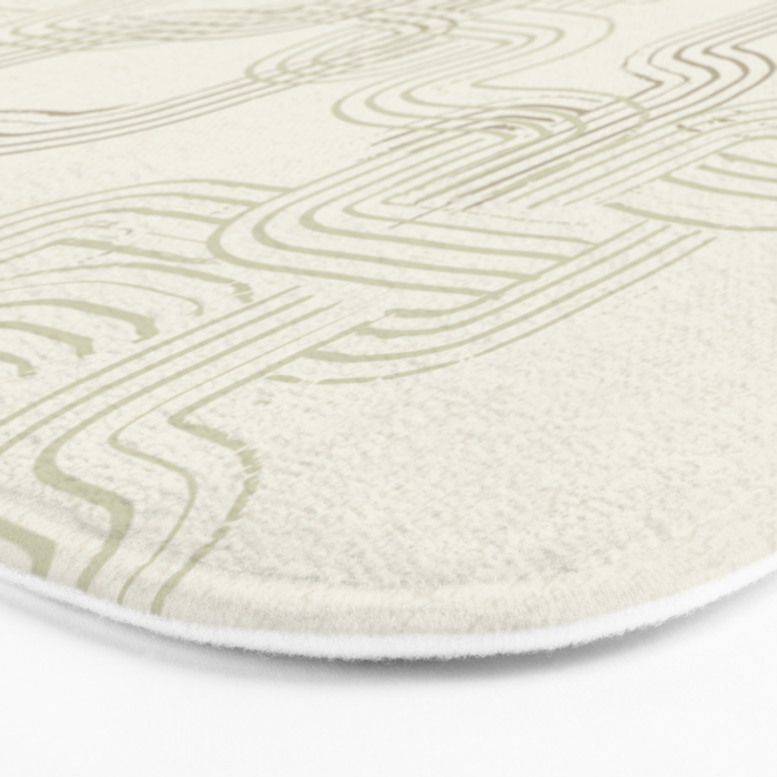 calming essentials traces neutral white Bath Mat Gallery Image 3