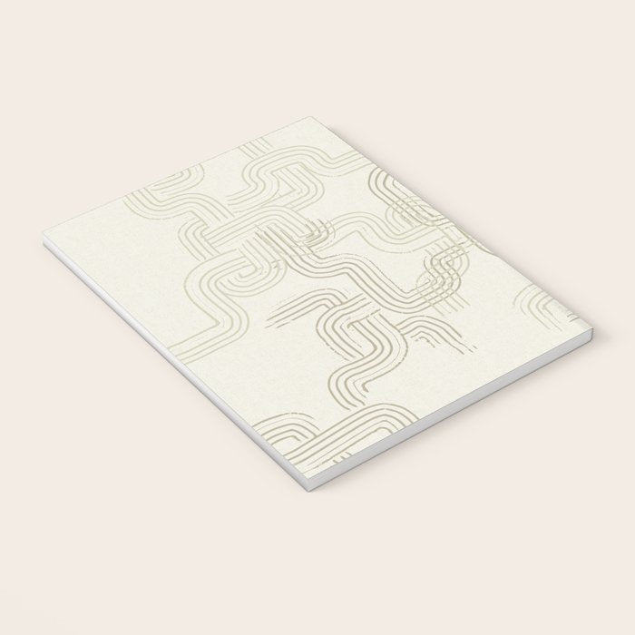 calming essentials traces neutral white Notebook Gallery Image 3
